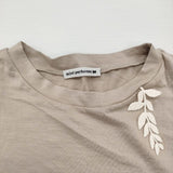 mina perhonen ali za8613 定価28600円 コットン サイズ38 長袖Ｔシャツ カットソー ロンＴ ベージュ レディース ミナペルホネン【中古】6-0521M∞