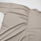 mina perhonen ali za8613 定価28600円 コットン サイズ38 長袖Ｔシャツ カットソー ロンＴ ベージュ レディース ミナペルホネン【中古】6-0521M∞
