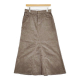 Spick and Span ストレッチコーデュロイスカート 定価15400円 サイズ36 ロングスカート 25AW カーキ レディース スピックアンドスパン【中古】6-0414T♪