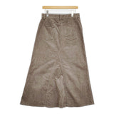 Spick and Span ストレッチコーデュロイスカート 定価15400円 サイズ36 ロングスカート 25AW カーキ レディース スピックアンドスパン【中古】6-0414T♪