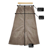Spick and Span ストレッチコーデュロイスカート 定価15400円 サイズ36 ロングスカート 25AW カーキ レディース スピックアンドスパン【中古】6-0414T♪