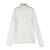 Spick and Span ドットチュールハイネックプルオーバー 定価8250円 カットソー ホワイト レディース スピックアンドスパン【中古】6-0421M♪