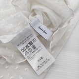 Spick and Span ドットチュールハイネックプルオーバー 定価8250円 カットソー ホワイト レディース スピックアンドスパン【中古】6-0421M♪