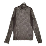 Spick and Span ドットチュールハイネックプルオーバー 定価8250円 カットソー ブラウン レディース スピックアンドスパン【中古】6-0421M♪