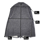 45R/45rpm モクモク裏毛バインダーBLOUSON ブルゾン カーディガン グレー レディース フォーティーファイブアールピーエム【中古】6-0924T∞