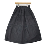 eunoia ユノイア lily padding skirt 中綿 ティアードスカート Bshop購入 J-977 ロングスカート ブラック レディース【中古】6-0924T∞