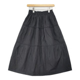 eunoia ユノイア lily padding skirt 中綿 ティアードスカート Bshop購入 J-977 ロングスカート ブラック レディース【中古】6-0924T∞
