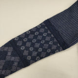 Mame Kurogouchi Checkered Pattern High Neck Pullover ハイネック セーター ニット ネイビー ブルー レディース マメクロゴウチ【中古】6-0924T∞