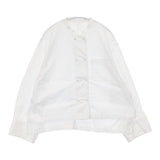 yuni コットン キャッチワッシャー ダブル ワイドスリーブシャツ 長袖シャツ 23SS ホワイト レディース ユニ【中古】6-0708M∞