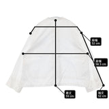yuni コットン キャッチワッシャー ダブル ワイドスリーブシャツ 長袖シャツ 23SS ホワイト レディース ユニ【中古】6-0708M∞