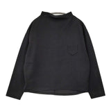 IENA ドレープデザインロングスリーブトップス 定価11000円 長袖Ｔシャツ カットソー ロンＴ 25AW ブラック レディース イエナ【中古】6-0421M♪