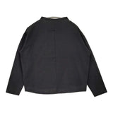 IENA ドレープデザインロングスリーブトップス 定価11000円 長袖Ｔシャツ カットソー ロンＴ 25AW ブラック レディース イエナ【中古】6-0421M♪
