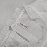 Bliss bunch A748-326 コットン フリル 長袖Ｔシャツ カットソー ロンＴ オフホワイト レディース ブリスバンチ【中古】6-0713G∞