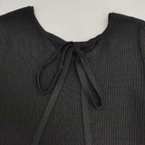 CHIGNON 2WAYチョーカーニットPO 定価15180円 リブ セーター ニット 25AW ブラック レディース シニヨン【中古】6-0924M∞