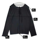 CHIGNON 2WAYチョーカーニットPO 定価15180円 リブ セーター ニット 25AW ブラック レディース シニヨン【中古】6-0924M∞