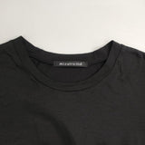 mizuiro-ind レーヨンコットン パフスリーブロングT 長袖Ｔシャツ カットソー ロンＴ ブラック レディース ミズイロインド【中古】6-0708M∞