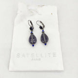 SATELLITE PARIS ピアス ストーン ピアス ブラック系 ブルー レディース サテリットパリ【中古】6-0527G∞