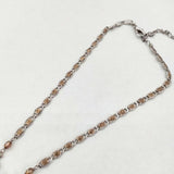 SATELLITE PARIS ストーン ビジュー ネックレス シルバー レディース サテリットパリ【中古】6-0527G∞