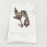 SATELLITE PARIS ストーン ビジュー ネックレス シルバー レディース サテリットパリ【中古】6-0527G∞