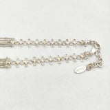 SATELLITE PARIS ストーン ビーズ ネックレス ベージュ系 クリア レディース サテリットパリ【中古】6-0527G∞