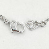 SWAROVSKI ティアドロップ クリスタル Parallele パラレル ネックレス シルバー ブルー レディース スワロフスキー【中古】6-0527G∞