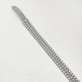 SWAROVSKI POWER COLLECTION パワーコレクション 3連 クリアクリスタル ブレスレット グレー レディース スワロフスキー【中古】6-0527G∞