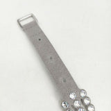 SWAROVSKI POWER COLLECTION パワーコレクション 3連 クリアクリスタル ブレスレット グレー レディース スワロフスキー【中古】6-0527G∞