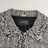 MADAM JOCONDE マダムジョコンダ ツイードジャケット オケージョン ジャケット ホワイト ブラック レディース【中古】6-0708M∞