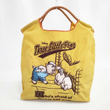 Ball&Chain/Disney 三匹のこぶた エコバッグ トートバッグ イエロー レディース ボールアンドチェーン/ディズニー【中古】6-0704G∞