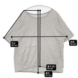 tamaki niime マルT ハーフスリーブ 半袖Ｔシャツ カットソー グレー レディース 玉木新雌/タマキニイメ【中古】6-0615S∞