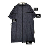 mina perhonen 新品 sitoa クルーネックドレス 定価110000円 40-42 LONG LENGTH 刺繍 ワンピース 26SS ネイビー レディース ミナペルホネン【中古】6-0421M♪