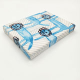 mina perhonen look ファブリックパネル ファブリックボード 14×18cm 生地 ブルー ホワイト レディース ミナペルホネン【中古】6-0527G∞