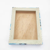 mina perhonen look ファブリックパネル ファブリックボード 14×18cm 生地 ブルー ホワイト レディース ミナペルホネン【中古】6-0527G∞