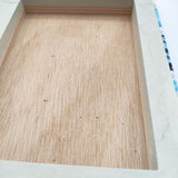 mina perhonen look ファブリックパネル ファブリックボード 14×18cm 生地 ブルー ホワイト レディース ミナペルホネン【中古】6-0527G∞