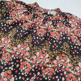 leur logette 未使用 伊勢丹新宿店別注 花柄 定価64900円 ワンピース ブラック ピンク レディース ルール ロジェット/ルル ロジェッタ【中古】6-0521M∞