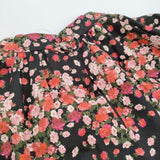 leur logette 未使用 伊勢丹新宿店別注 花柄 定価64900円 ワンピース ブラック ピンク レディース ルール ロジェット/ルル ロジェッタ【中古】6-0521M∞