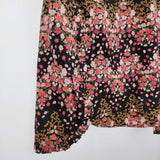 leur logette 未使用 伊勢丹新宿店別注 花柄 定価64900円 ワンピース ブラック ピンク レディース ルール ロジェット/ルル ロジェッタ【中古】6-0521M∞