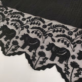 marble sud 新品 レースポニー ギャザースカート 定価24200円 07FF069056 ロングスカート 25AW ブラック レディース マーブルシュッド【中古】6-0418G♪