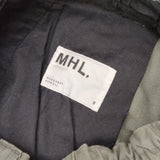 MHL. ORGANIC COTTON GABARDINE SKIRT 定価30800円 595-3232500 ロングスカート 23AW カーキ レディース エムエイチエル【中古】6-0718M∞