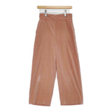 BALLSEY ポリエステルベルベット クロップドストレートパンツ 定価19800円 パンツ ピンク レディース ボールジー【中古】6-0924T∞