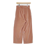 BALLSEY ポリエステルベルベット クロップドストレートパンツ 定価19800円 パンツ ピンク レディース ボールジー【中古】6-0924T∞