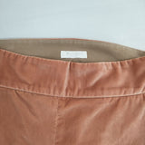 BALLSEY ポリエステルベルベット クロップドストレートパンツ 定価19800円 パンツ ピンク レディース ボールジー【中古】6-0924T∞