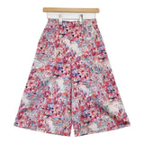 DES PRES ドローイングタッチプリントワイドクロップドパンツ ポリエステル パンツ マルチカラー レディース デプレ【中古】6-0518M∞
