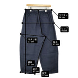 ecoloco エコロコ リネン リヨセル ボールパンツ ワイドパンツ LL パンツ ネイビー レディース【中古】6-0518M∞