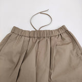 maison de SOIL COTTON DYED WEATHER 2TUCK TAPERED EASY PANTS サイズ2 定価20900円 パンツ 26SS ベージュ レディース メゾンドソイル【中古】6-0418M♪