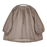 TRAVAIL MANUEL 新品 リップルローンギャザースモック 定価16500円 3008-61 ブラウス シャツ 26SS グレージュ レディース トラバイユマニュアル【中古】6-0421M♪