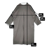 evam eva no collar coat ノーカラーコート E221T021 比翼ボタン コットン コート グレー レディース エヴァムエヴァ【中古】6-0708M∞