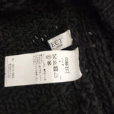 NEST ROBE CONFECT ペルーハンドニット 02214-0005 ウール ケーブル ニット ブラック メンズ ネストローブコンフェクト【中古】6-0905T◎
