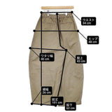 HARVESTY コットンチノクロスサーカスパンツ A11709-51 サイズ2 パンツ カーキ系 レディース ハーベスティ【中古】6-0802G∞