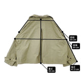 nest Robe スーピマコットンショートトレンチジャケット 01201-1407 製品染め コート カーキ レディース ネストローブ【中古】6-0723M∞